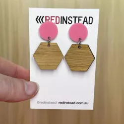 ER009-product-earrings-pink-circle-bamboo-hexagon-2