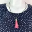 NL025-DP-product-necklace-dusty-pink-tassel-black-cord-1