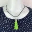 NL025-G-product-necklace-green-tassel-black-cord-1