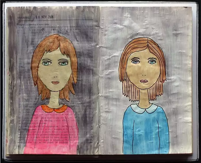 2 girls