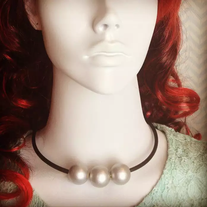 Silver Bead Necklace