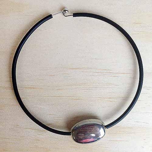 products shiny silver chunky statement fashion necklace necklaces 3